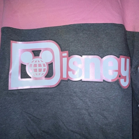 Disney Walt Disney World Graphic 3D Embossed Hi-Low Hem Hoodie NWT Women’s Sz M - Picture 7 of 11